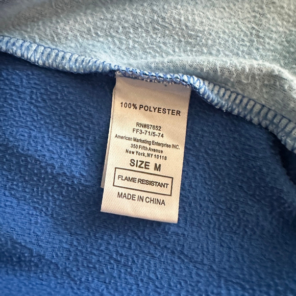 Boys Red & Blue Superhero One-Piece Pajama Suit – Hooded, Flame Resistant M - Picture 4 of 8